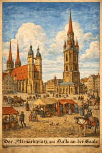 Der Altmarktplatz im Mittelalter