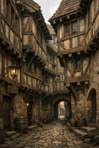 Leben im Mittelalter in Halle 2 alte gasse